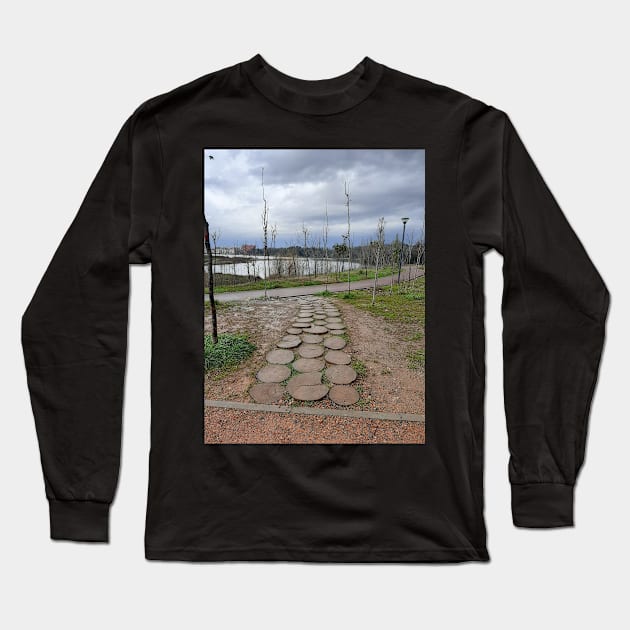 Park path Long Sleeve T-Shirt by Stephfuccio.com